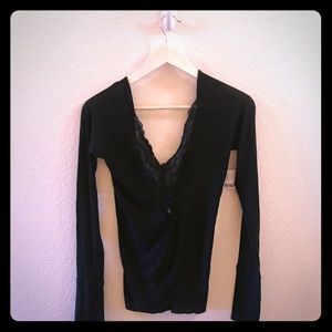 Urban Outfitters Black Long sleeve top. New.